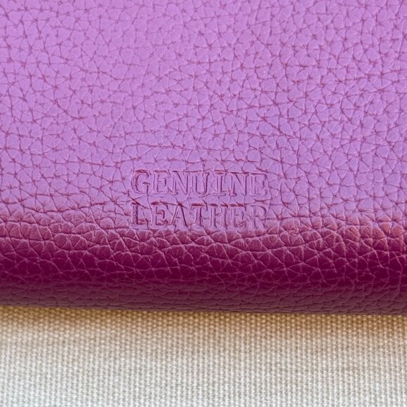 Giani Bernini Genuine Leather Wallet Purple - Picture 3 of 9